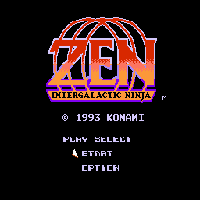 Zen Intergalactic Ninja Title Screen